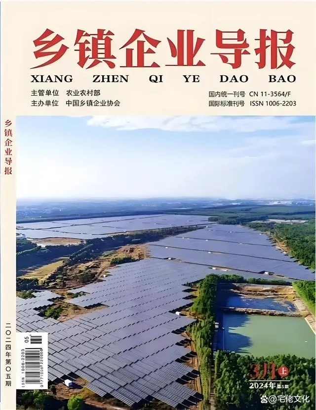 国家级优秀期刊《乡镇企业导报》，万方收录